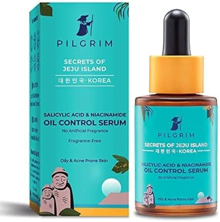 Pilgrim 2% Salicylic Acid + 3% Niacinamide Oil Control Serum For Oily & Acne-Prone Skin Fo