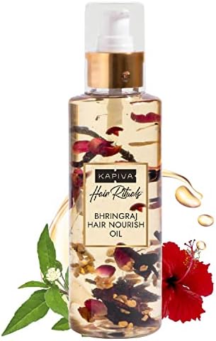 Bhringraj Hair Nourishing Oil, Voluminous Hair Within 90 Days, 100% Ayurvedic,