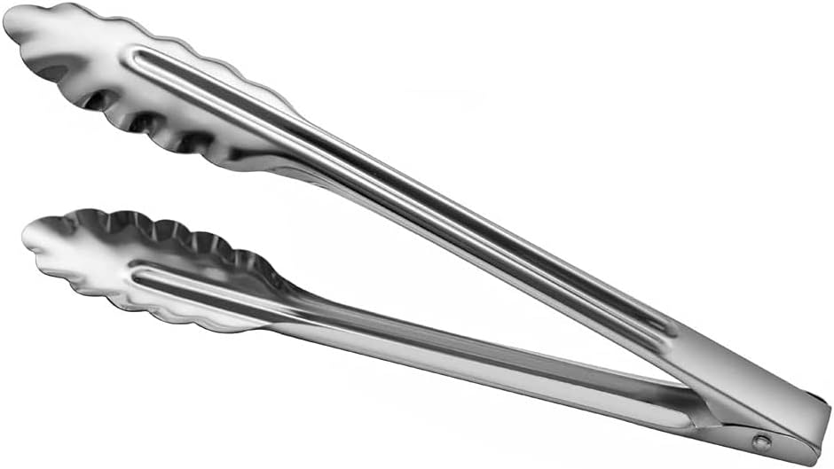 iKonbi Stainless Steel Utility Tong for Kitchen, Frying Cooking and Serving