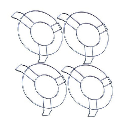 iKonbi Metal Hot Pot Stand Set Of 4 Stainless Steel Heat Resistant Hot Pan/Pot Stand