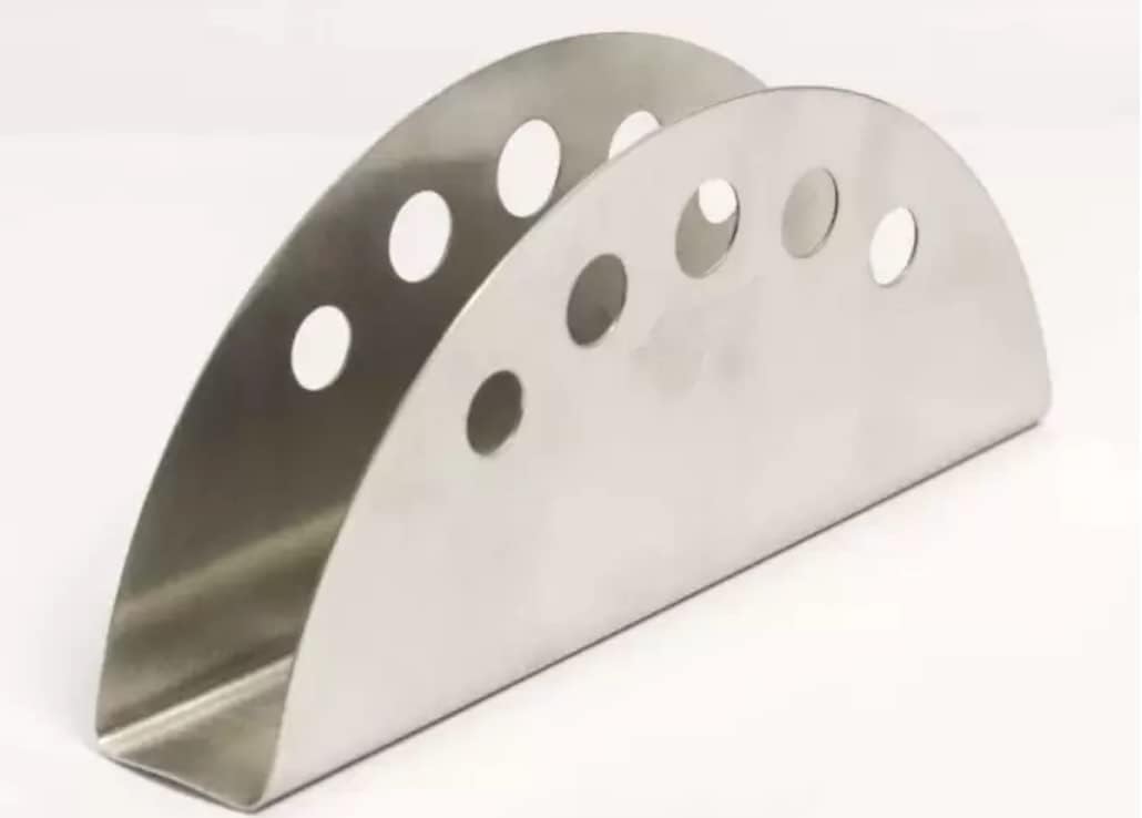 iKonbi Stainless Steel Round Hole Napkin Holder for Restaurant, Office and
