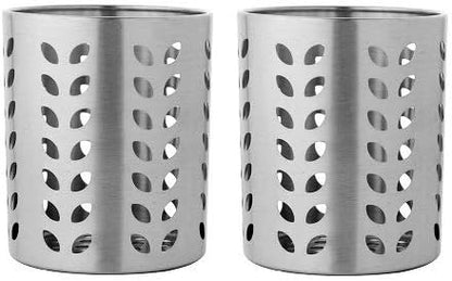 iKonbi Stainless Steel Leaf Hole Cutlery Holder Set of 2