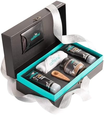 mCaffeine Coffee Moment SkinCare Gift Kit - for Clean, Nourished Skin - Body Scrub, Face S