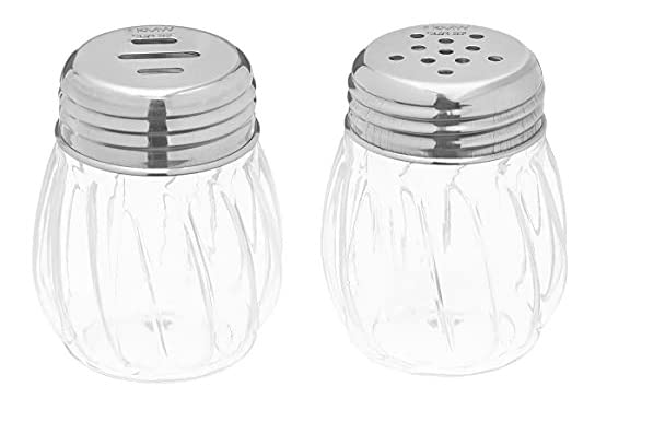iKonbi Dhol Shape Chilli Oregano Flakes Shaker Set of 8 for Kitchen and Dining