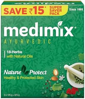 Medimix with 18 herbs 125 Gms 3 Soaps