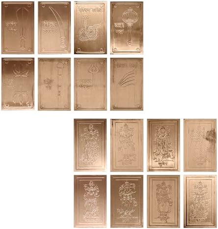 TREE MAISON CORONATING HOMES Vastu Copper Shastra with Devta Digpal Combo | Vastu Remedy |Size - 7 cm |