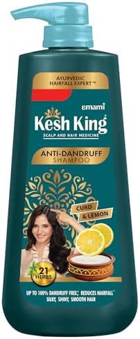 Kesh King Anti Dandruff Shampoo | Ayurvedic Hair Cleanser with Curd & Lemon | Reduce Hairf