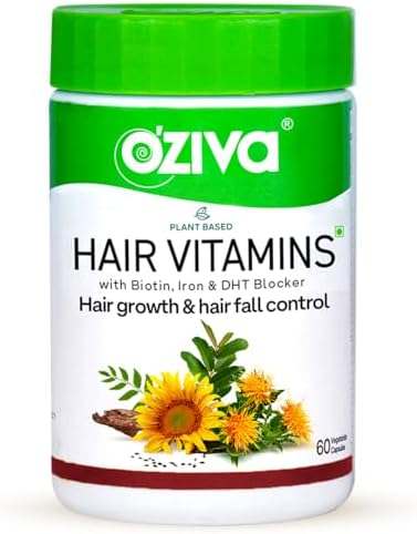 Plant Based Hair Vitamins | Hair Vitamins for Hair Growth & Better Hair Health (with Omega