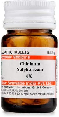 Dr. Willmar Schwabe India Chininum Sulphuricum 6X: 20g, Pack of