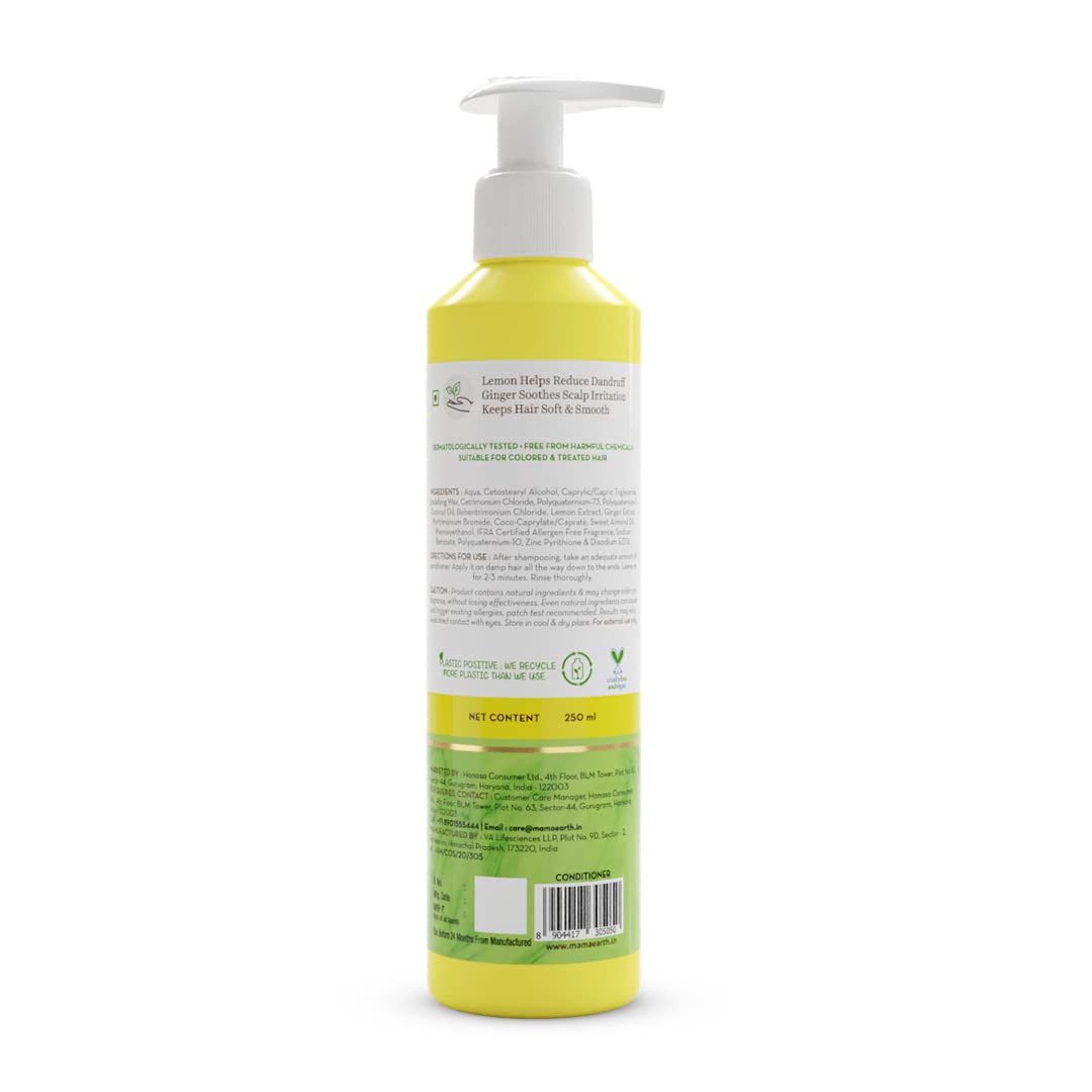 Mamaearth Lemon Anti-Dandruff Conditioner: Lemon & Ginger, 250 ml