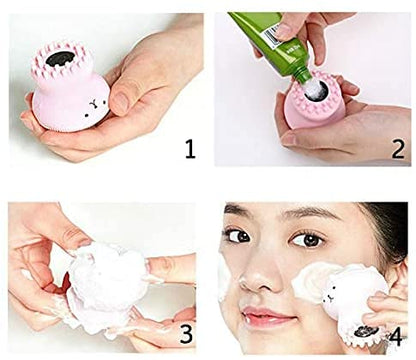iKonbi 1 PC Octopus Design Silicone Facial Cleansing Brush Face Exfoliator Massager Beauty Tool RANDOM COLOUR