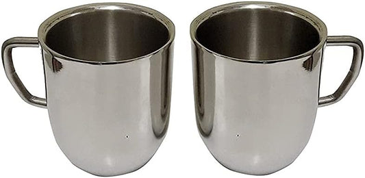 iKonbi Double Wall Cappuccino Tea/Coffee Mugs Large, Set of