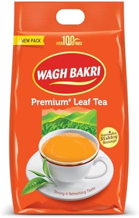Wagh Bakri Strong & Refreshing Premium Leaf Tea Direct from India 1 Kg. (1 Kg)