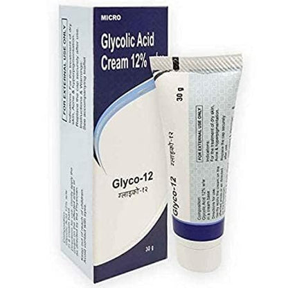 Glyco Acid 12% Skin Peel Cream: 1.01 fl oz, Pack of 1