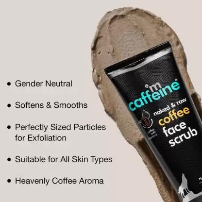 mCaffeine Coffee Face Scrub: Walnut & Vitamin E, 100 g