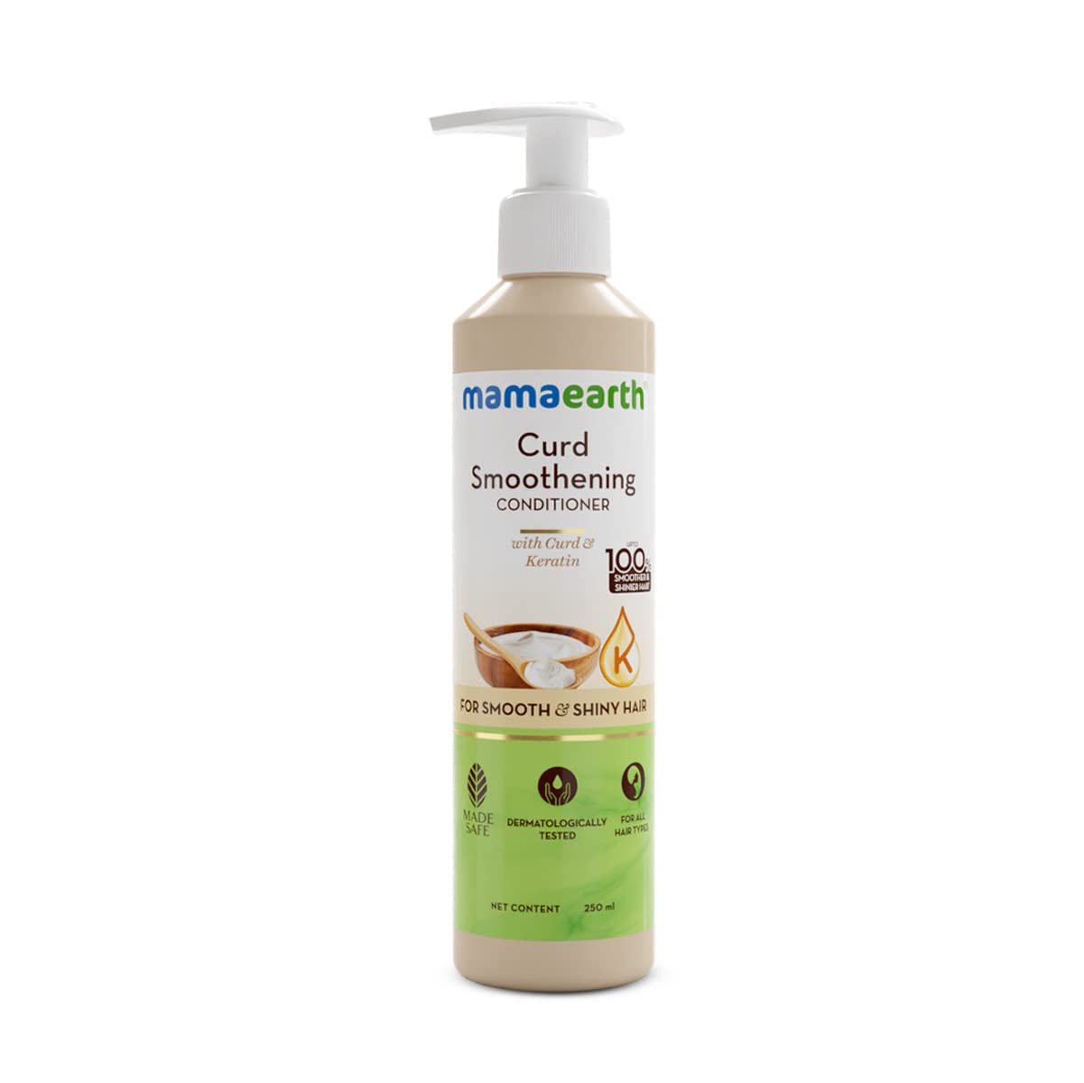 Mamaearth Curd Smoothening Conditioner: Curd & Keratin, 250