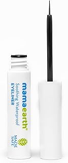 Mamaearth Soothing Waterproof Glossy Finish Liquid Eyeliner With Almond & Castor Oil For 1