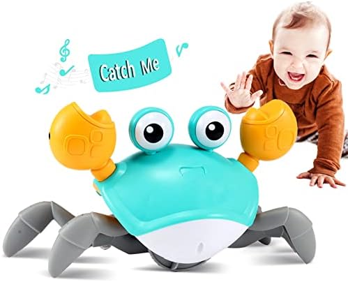 control future Crawling Crab Baby Toy - Infant Tummy Time Toys 3 4 5 6 7 8 9 10 11 12 Babi