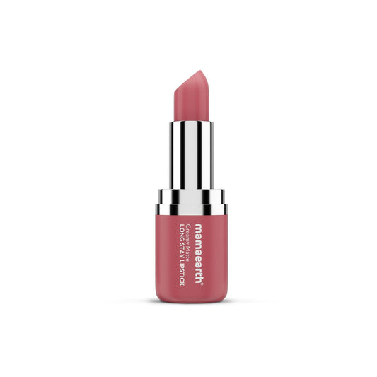 Mamaearth Creamy Matte Long Stay Lipstick: Rose Nude, 4.2 g