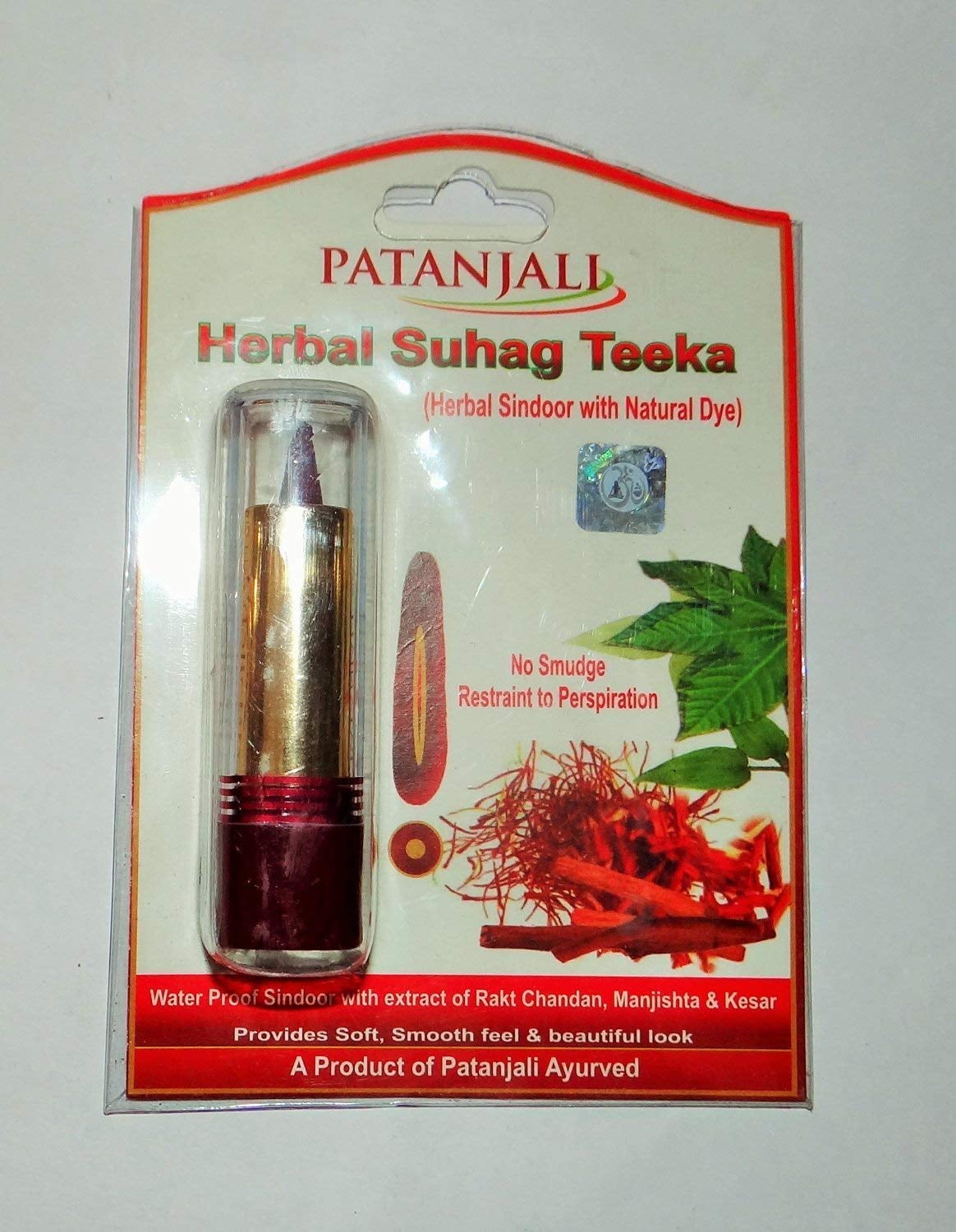 PATANJALI Herbal Suhag Teeka Sindoor - 3 Gms