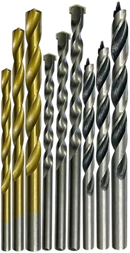Inditrust (DM) 9pc Drill Bits Set I 3 Wall, 3 Wood, 3 Metal Bits, For Wall Wood Metal Alum