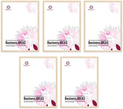 SCPmarts A5 Size Photo Frame Perfect For Home Office Wall Decor Natural Picture Frame Size