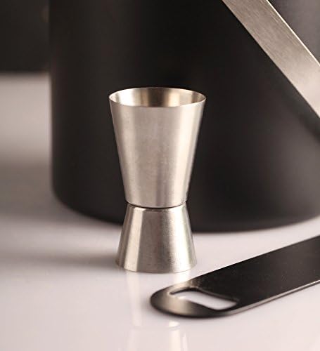 iKonbi Double-Sided Peg Measure Set Silver, 20/40 ml & 30/60 ml, Pack of 2
