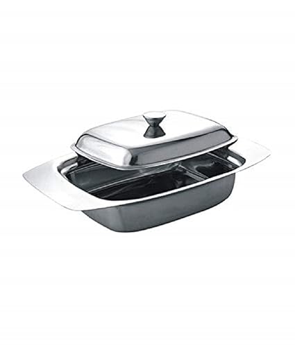 iKonbi Stainless Steel Butter Dish/Butter Pot with Lid- Set of