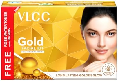 VLCC Gold Facial Kit Salon Series for Bright & Radiant Complexion 300g+100ml