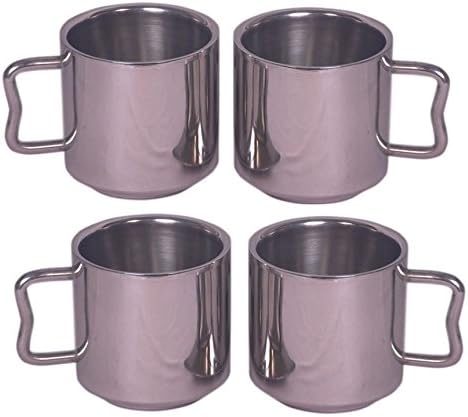 iKonbi Stainless Steel Mug - Set of 4, 170