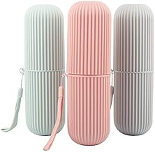 iKonbi Capsule Shape Portable Travel Toothbrush Toothpaste Case Holder, 1 PIECE, Random