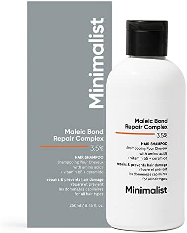Minimalist Maleic Bond Repair Complex 3.5% Hair Shampoo with Ceramide, Coconut oil & Betai