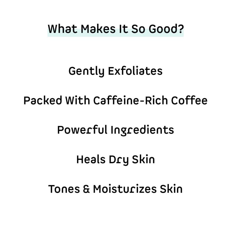 mCaffeine Latte Face Scrub: Coffee, Almond Milk, 75 g