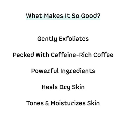 mCaffeine Latte Face Scrub: Coffee, Almond Milk, 75 g