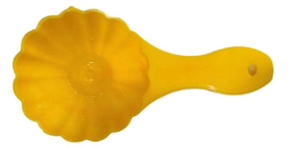 iKonbi Prasad Mud Scoop, Plastic Kitchen Tool Mould/Ladoo Mould SpoonYellow Pack of 2