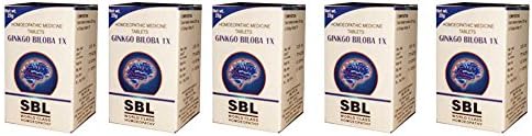Ginkgo Biloba 1x Tablets SBL Homeopathy - 25g (Pack of 5)