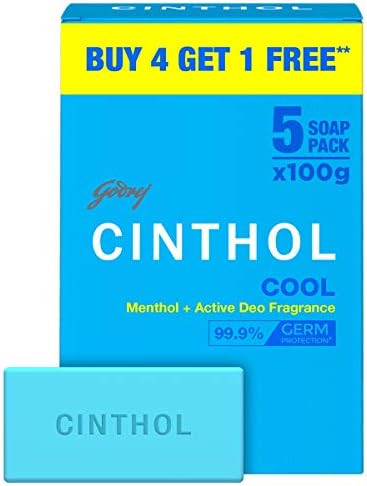 Bath Cool Soap, 100g (Pack of 5) (Buy 4 get 1 free)
