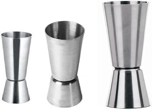 iKonbi Stainless Steel Set of 3 Tall Peg Measure Set- 15/30, 20/40, 30/60