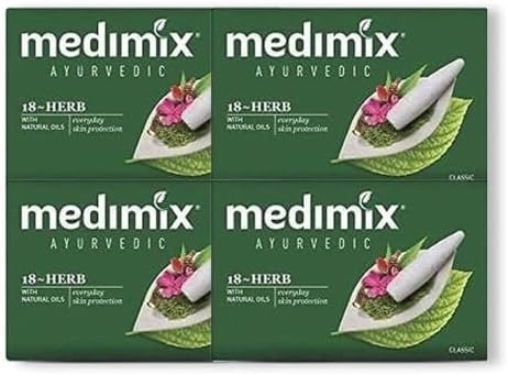 Medimix Herbal Handmade Ayurvedic Classic 18 Herb Soap for Healthy and Clear Skin