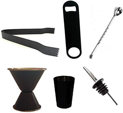 iKonbi Set of 6 Black bar AccessoriesBlack