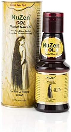 Nuzen Gold Herbal HairOil Promotes Hair Growth & Regrows Strong New Hair 100ml