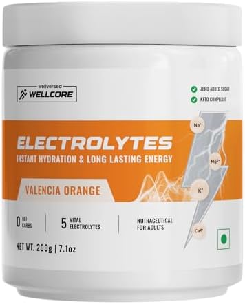 Electrolytes (200G), Orange |Electrolyte Drink with 5 Vital Electrolytes: Na, Mg, Ca, K, P