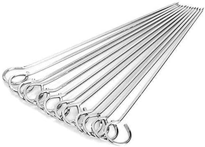 iKonbi Barbecue Rod Set Stainless Steel, 10 inch, Pack of