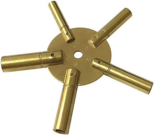 BRASS CLOCK SPIDER KEY WINDING KEYS 2-10 NEW TOOL