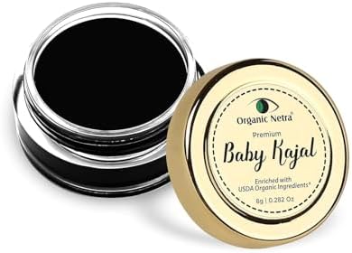 Organic Netra Baby Kajal Water Resistant, Smudgeproof, Longlasting For Normal Skin Type En