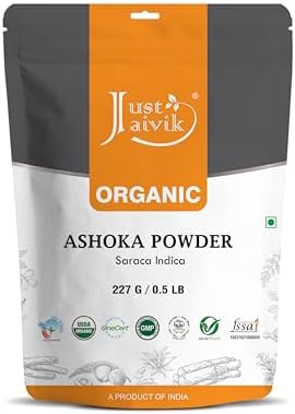 100% Organic Ashoka Bark Powder (Saraca Indica) 1/2 LB, 08 oz, 227g USDA Certified Organic