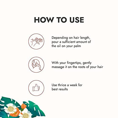 Bhringraj Hair Nourishing Oil: Ayurvedic, Voluminous Hair, Pack of 1