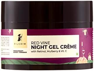 PILGRIM French Red Vine Anti Aging NightCream for Women with Retinol, Mulberry & Vitamin C