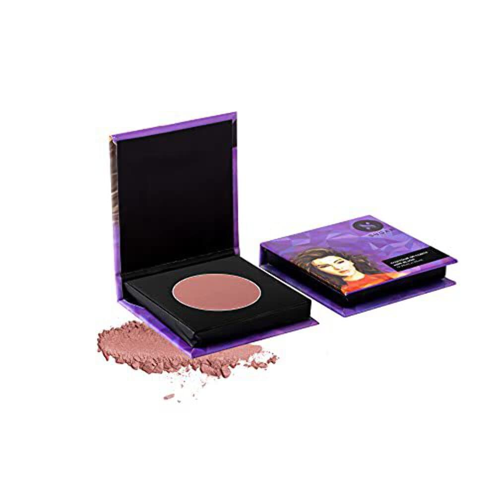 Sugar Cosmetics Contour De Force Mini Blush 01 Peach Peak - Soft Peach Pink, Long Lasting