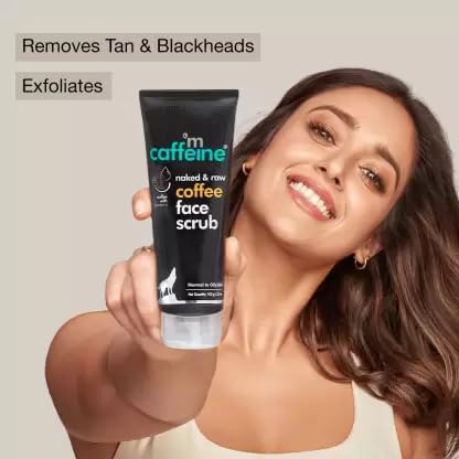 mCaffeine Coffee Face Scrub: Walnut & Vitamin E, 100 g